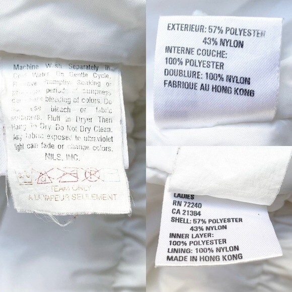 Vintage Nils Snow Jacket Winter White Anorak Women’s Size Medium Ski Snowboard - Picture 13 of 16